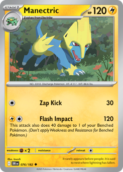 Manectric #76 Manectric - Destined Rivals - #76 - Pokemon TCG card