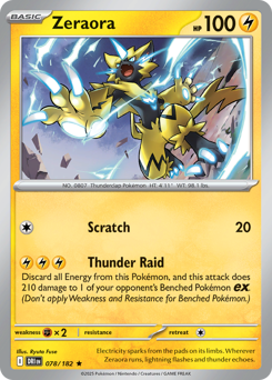 Zeraora #78 Zeraora - Destined Rivals - #78 - Pokemon TCG card