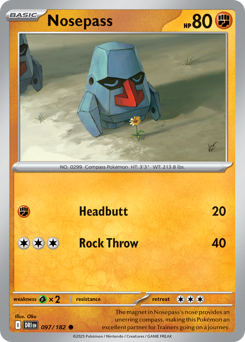 Nosepass #97 Nosepass - Destined Rivals - #97 - Pokemon TCG card