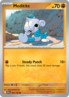Meditite - Destined Rivals - #99 - Pokemon TCG card