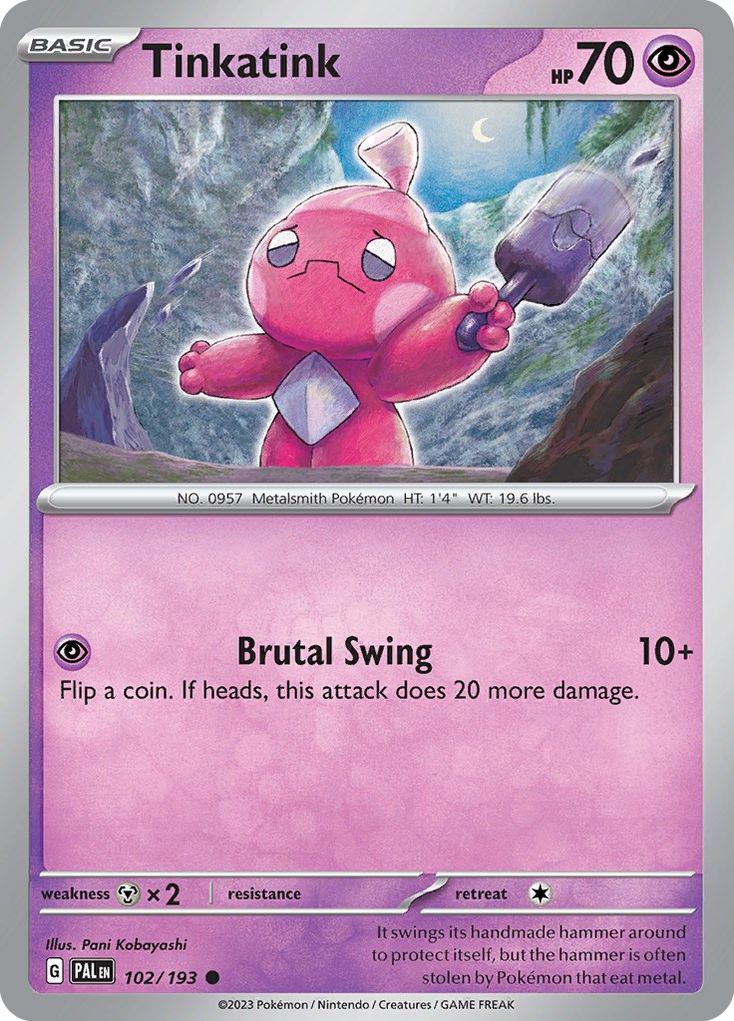 Tinkatink - Paldea Evolved - #102 - Pokemon TCG card