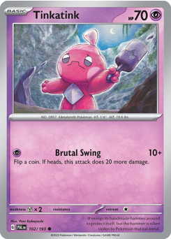 Tinkatink - Paldea Evolved - #102 - Pokemon TCG card