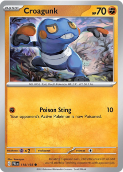 Croagunk - Paldea Evolved - #114 - Pokemon TCG card