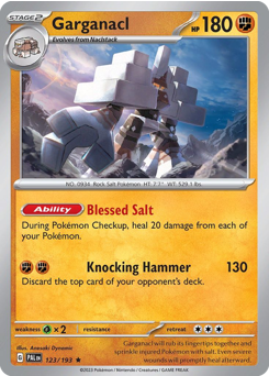 Garganacl #123 Garganacl - Paldea Evolved - #123 - Pokemon TCG card