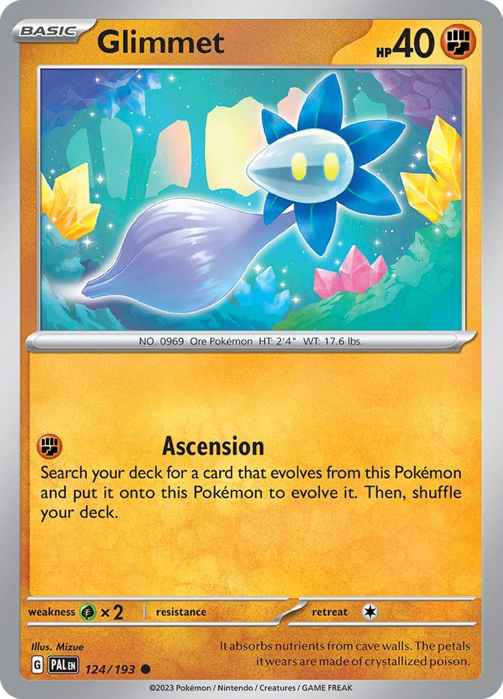 Glimmet - Paldea Evolved - #124 - Pokemon TCG card