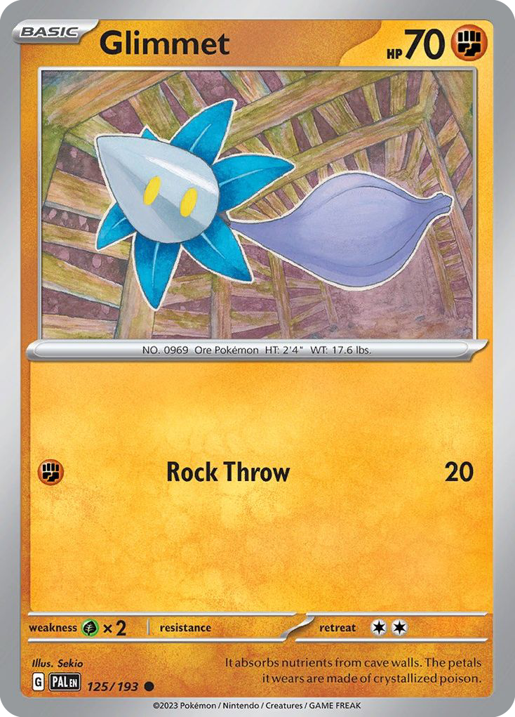 Glimmet - Paldea Evolved - #125 - Pokemon TCG card