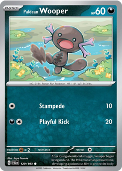 Paldean Wooper #129 Paldean Wooper - Paldea Evolved - #129 - Pokemon TCG card