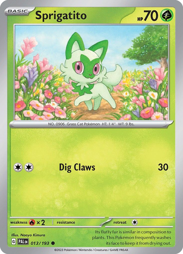 Sprigatito - Paldea Evolved - #13 - Pokemon TCG card