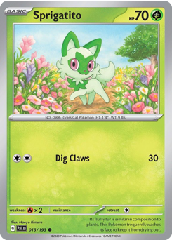 Sprigatito #13 Sprigatito - Paldea Evolved - #13 - Pokemon TCG card