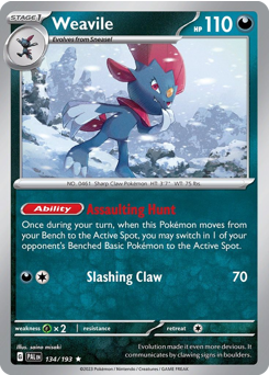 Weavile - Paldea Evolved - #134 - Pokemon TCG card