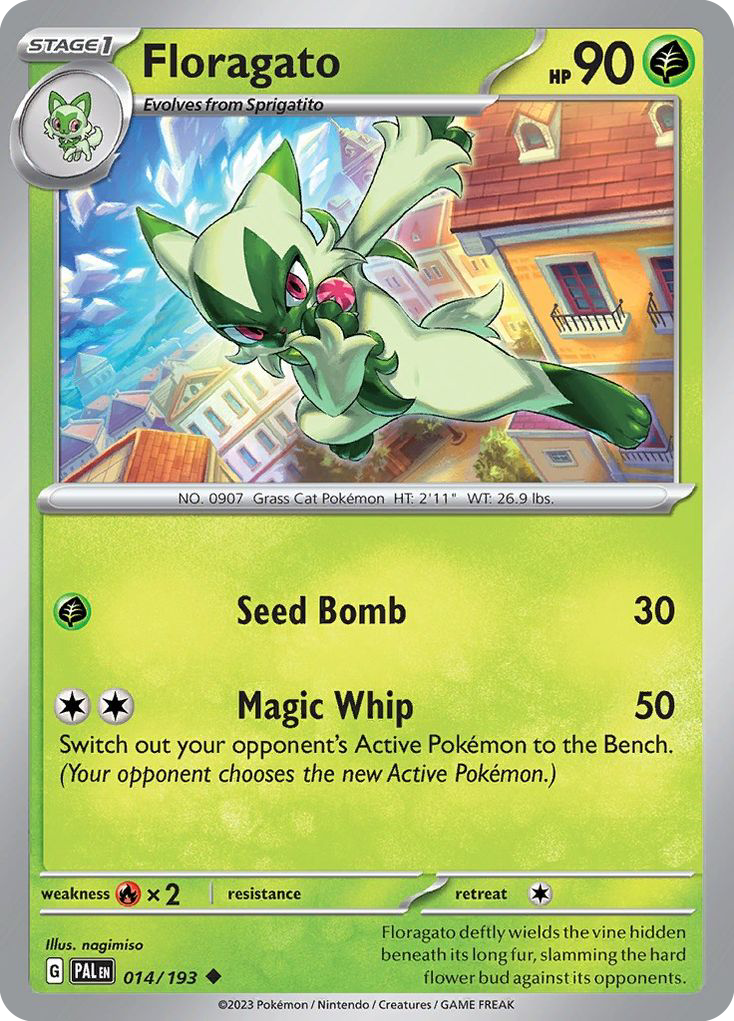 Floragato - Paldea Evolved - #14 - Pokemon TCG card