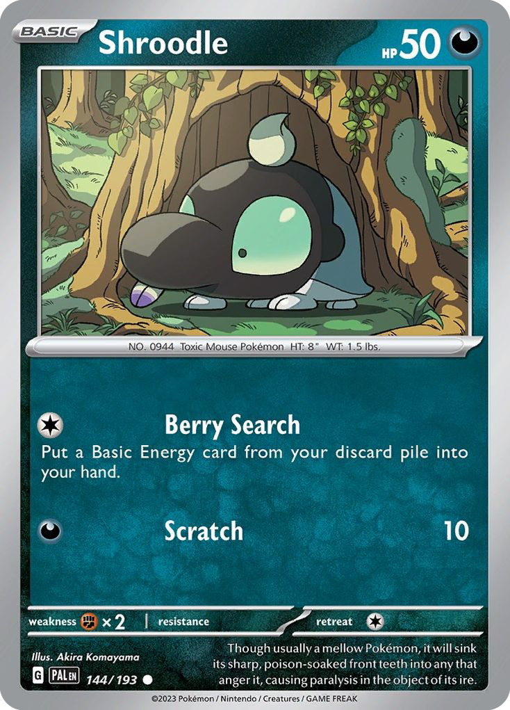 Shroodle - Paldea Evolved - #144 - Pokemon TCG card