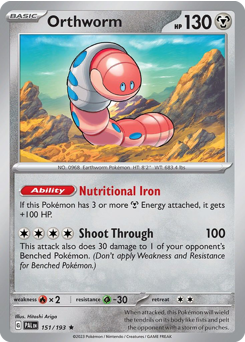 Orthworm - Paldea Evolved - #151 - Pokemon TCG card