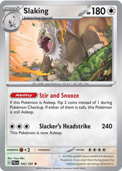 Slaking #162 Slaking - Paldea Evolved - #162 - Pokemon TCG card