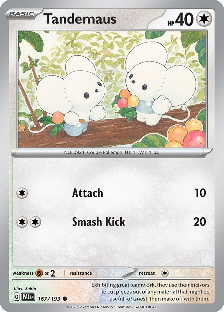Tandemaus - Paldea Evolved - #167 - Pokemon TCG card