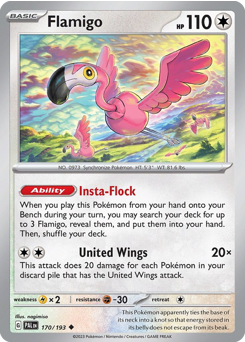 Flamigo - Paldea Evolved - #170 - Pokemon TCG card