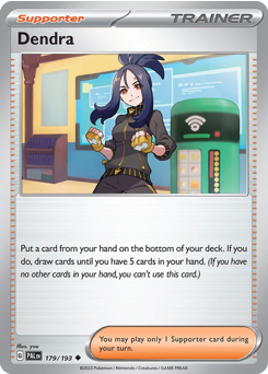 Dendra - Paldea Evolved - #179 - Pokemon TCG card
