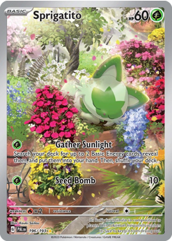 Sprigatito #196 Sprigatito - Paldea Evolved - #196 - Pokemon TCG card