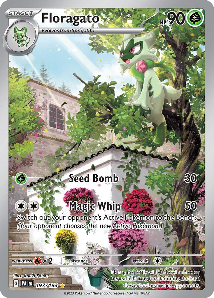 Floragato - Paldea Evolved - #197 - Pokemon TCG card