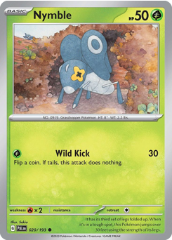 Nymble #20 Nymble - Paldea Evolved - #20 - Pokemon TCG card