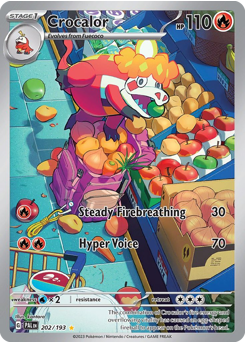 Crocalor - Paldea Evolved - #202 - Pokemon TCG card