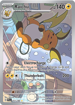 Raichu #211 Raichu - Paldea Evolved - #211 - Pokemon TCG card