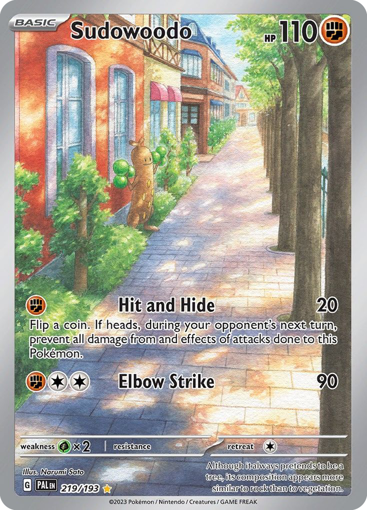 Sudowoodo - Paldea Evolved - #219 - Pokemon TCG card