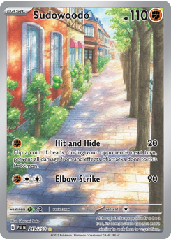 Sudowoodo - Paldea Evolved - #219 - Pokemon TCG card