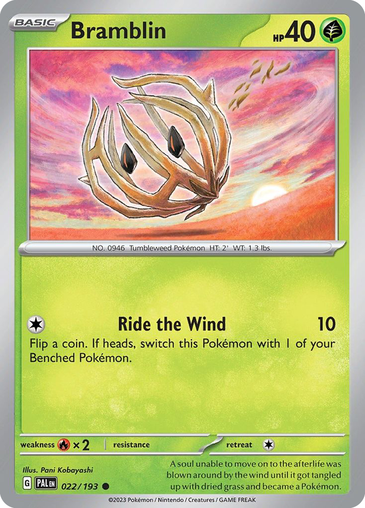 Bramblin - Paldea Evolved - #22 - Pokemon TCG card