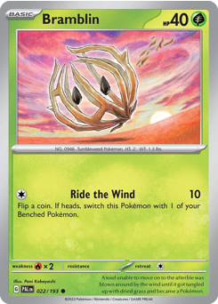 Bramblin - Paldea Evolved - #22 - Pokemon TCG card