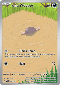 Paldean Wooper #221 Paldean Wooper - Paldea Evolved - #221 - Pokemon TCG card