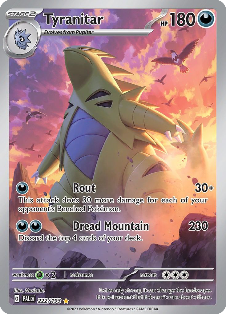 Tyranitar - Paldea Evolved - #222 - Pokemon TCG card