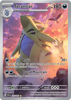 Tyranitar - Paldea Evolved - #222 - Pokemon TCG card
