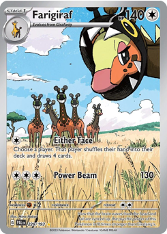 Farigiraf #228 Farigiraf - Paldea Evolved - #228 - Pokemon TCG card