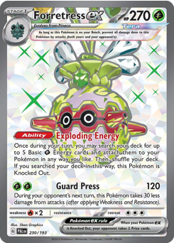 Forretress ex - Paldea Evolved - #230 - Pokemon TCG card