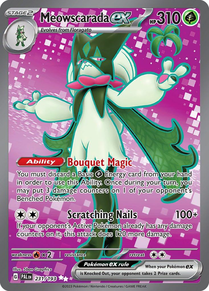 Meowscarada ex - Paldea Evolved - #231 - Pokemon TCG card