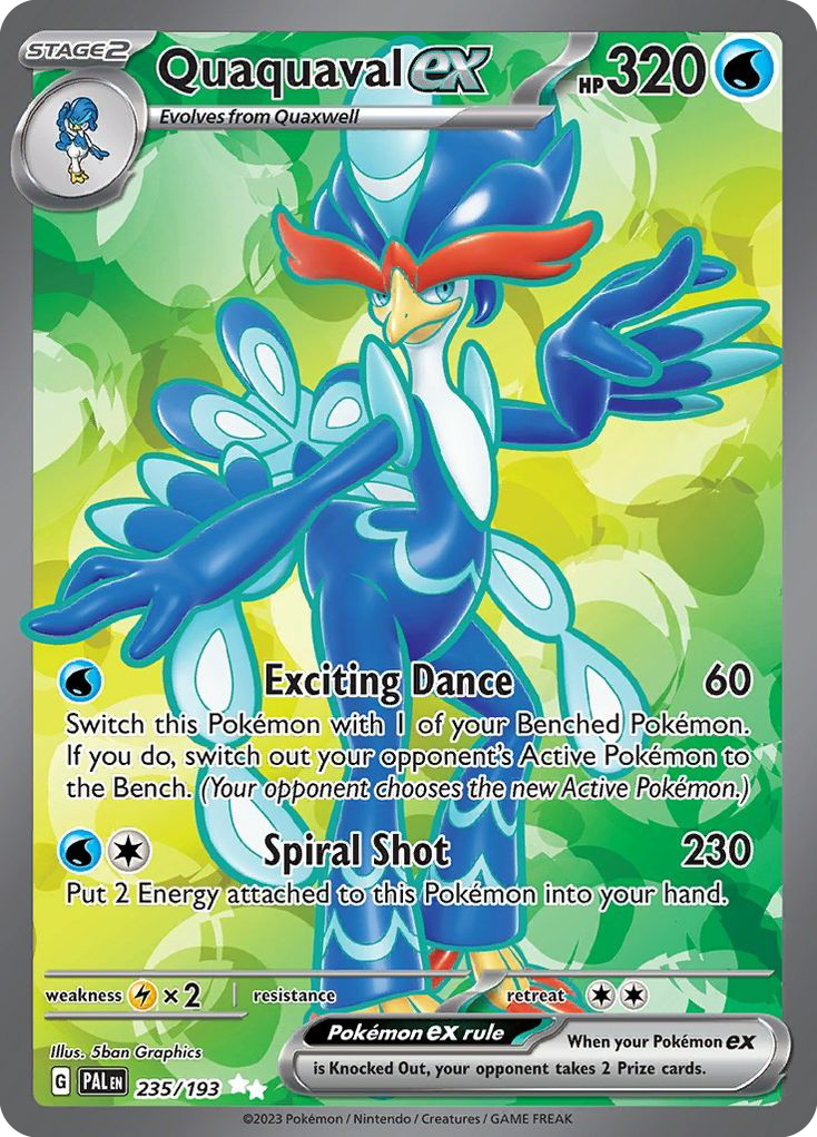 Quaquaval ex - Paldea Evolved - #235 - Pokemon TCG card
