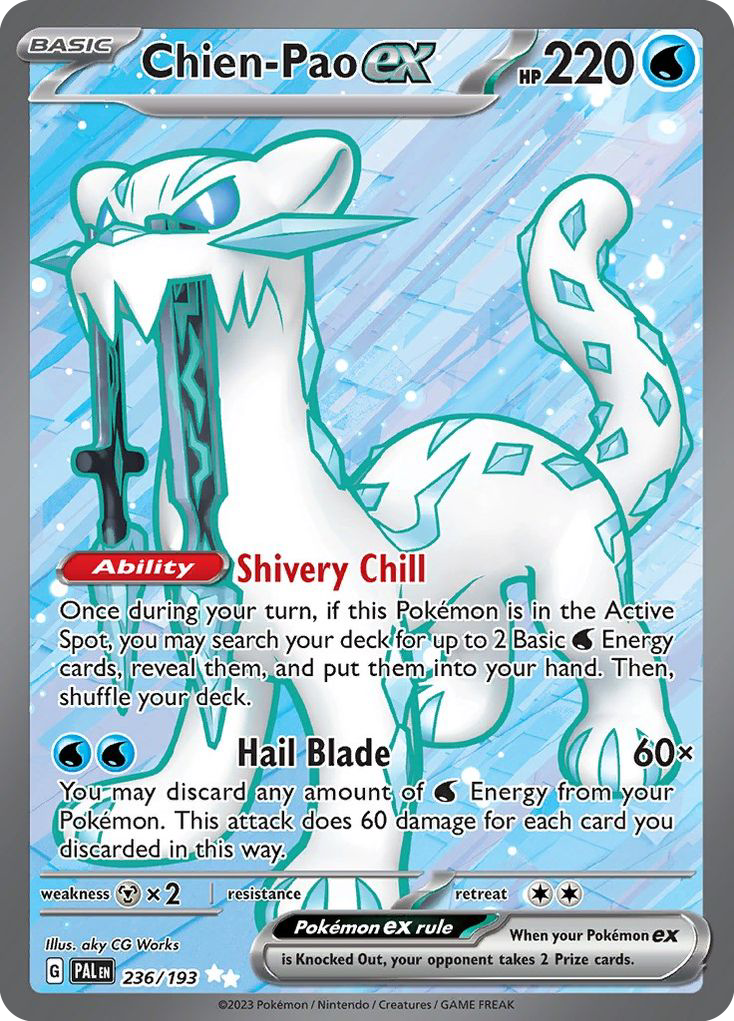 Chien-Pao ex - Paldea Evolved - #236 - Pokemon TCG card