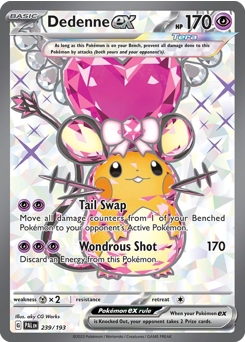 Dedenne ex #239 Dedenne ex - Paldea Evolved - #239 - Pokemon TCG card