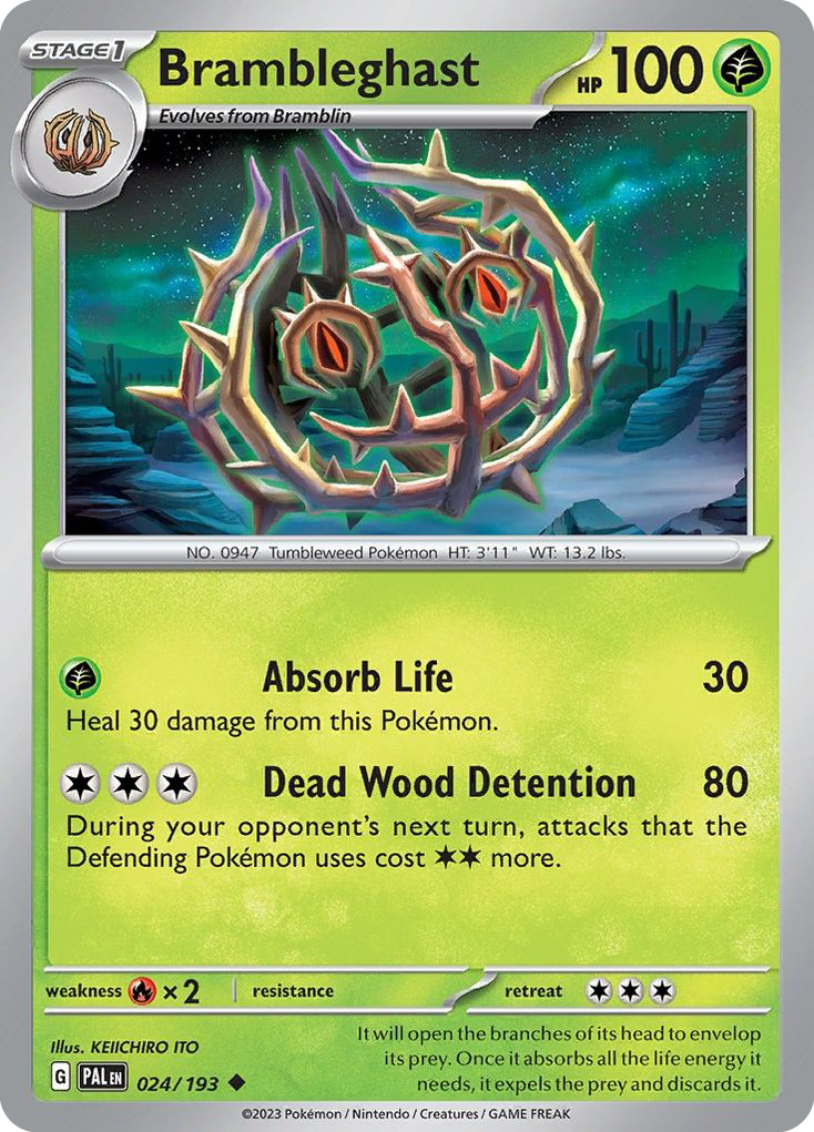 Brambleghast - Paldea Evolved - #24 - Pokemon TCG card