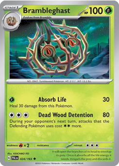 Brambleghast - Paldea Evolved - #24 - Pokemon TCG card