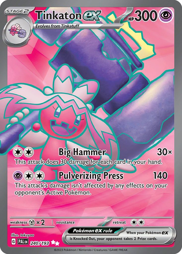 Tinkaton ex - Paldea Evolved - #240 - Pokemon TCG card