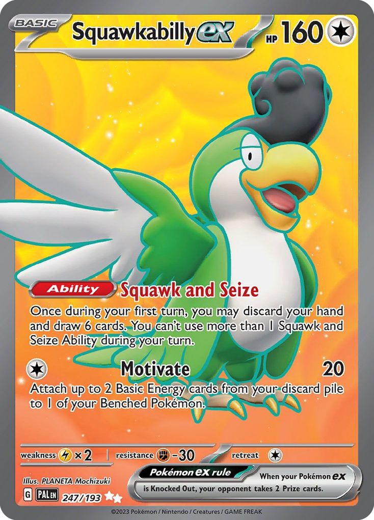 Squawkabilly ex - Paldea Evolved - #247 - Pokemon TCG card