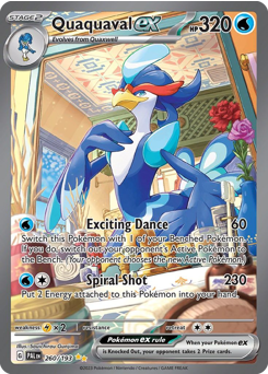 Quaquaval ex #260 Quaquaval ex - Paldea Evolved - #260 - Pokemon TCG card