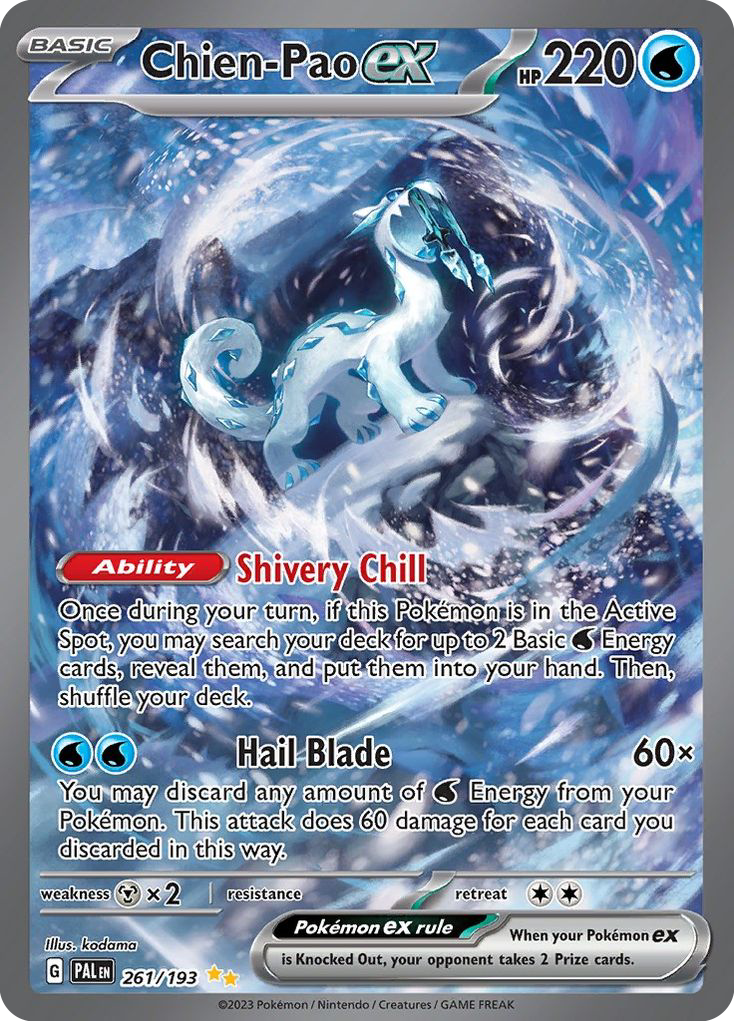 Chien-Pao ex - Paldea Evolved - #261 - Pokemon TCG card