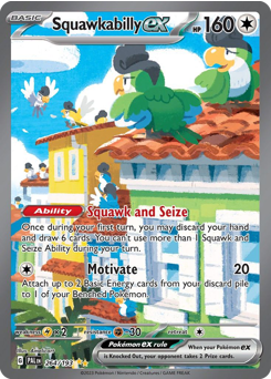 Squawkabilly ex #264 Squawkabilly ex - Paldea Evolved - #264 - Pokemon TCG card