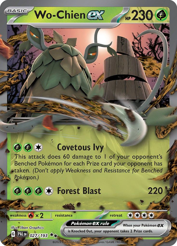 Wo-Chien ex - Paldea Evolved - #27 - Pokemon TCG card