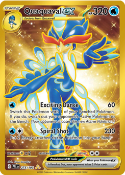 Quaquaval ex #273 Quaquaval ex - Paldea Evolved - #273 - Pokemon TCG card