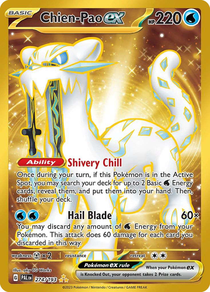 Chien-Pao ex - Paldea Evolved - #274 - Pokemon TCG card