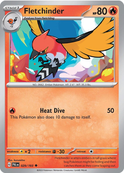 Fletchinder - Paldea Evolved - #29 - Pokemon TCG card